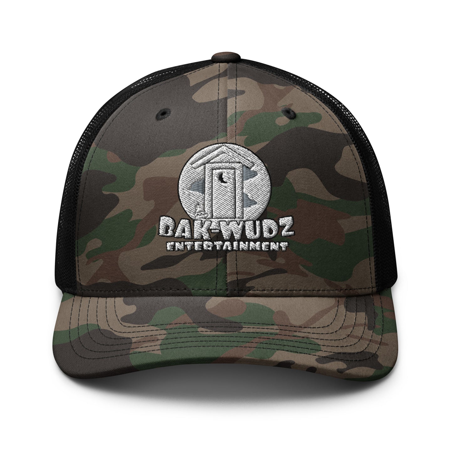 Bakwudz Ent Logo Camouflage trucker hat