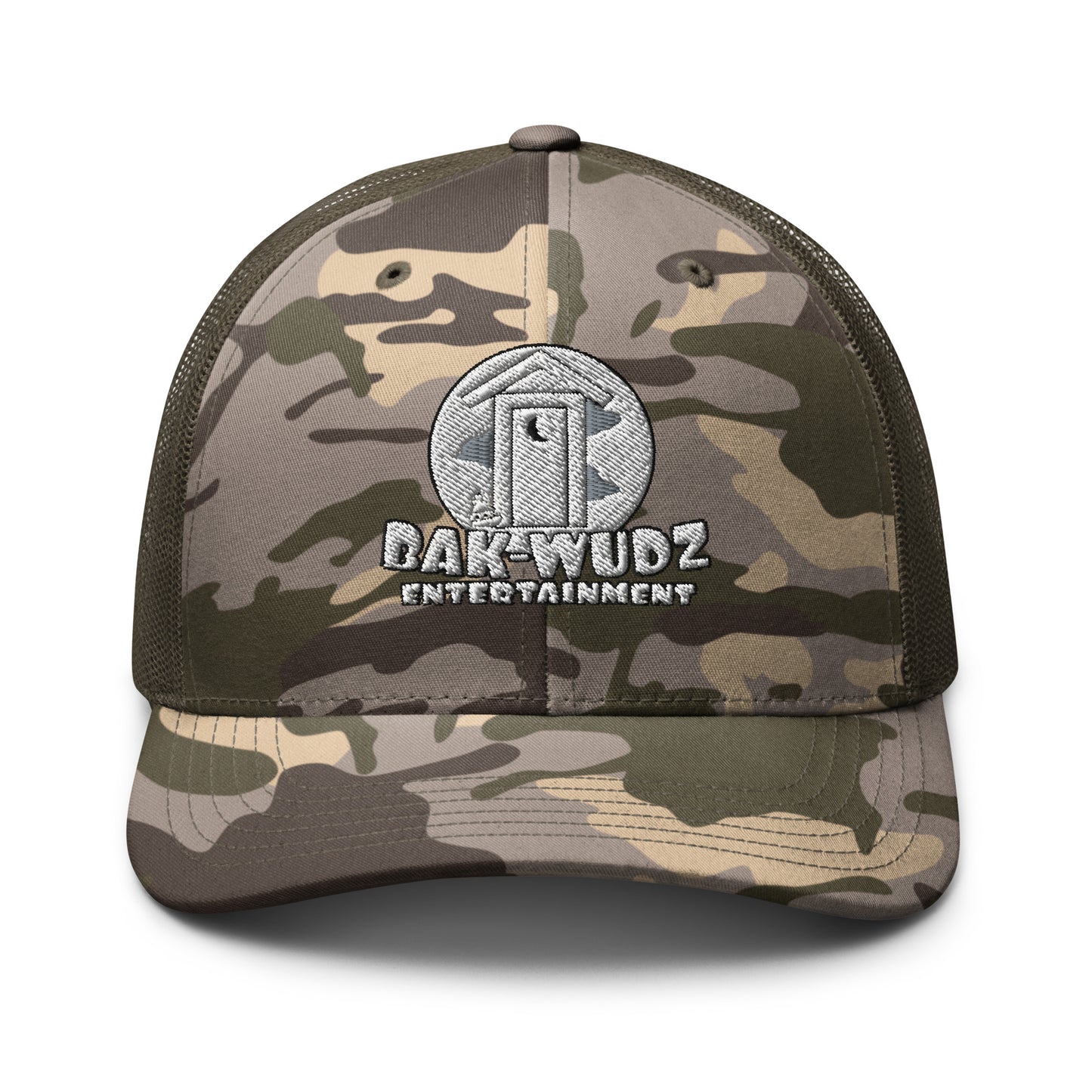 Bakwudz Ent Logo Camouflage trucker hat